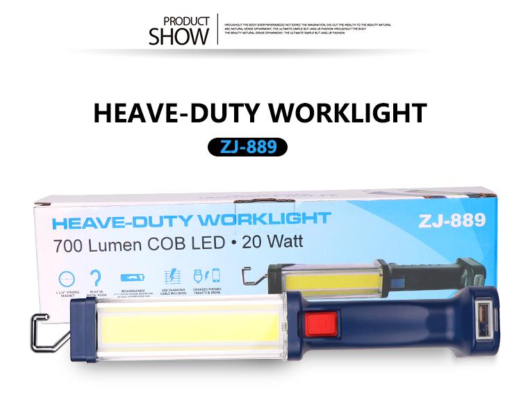 LED COB Work Light Car Handheld Multifunction Flashlight