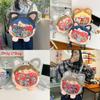 Papergames Soft Plush Travel Itabag Backpack With Mobile Pocket For Casual Outings