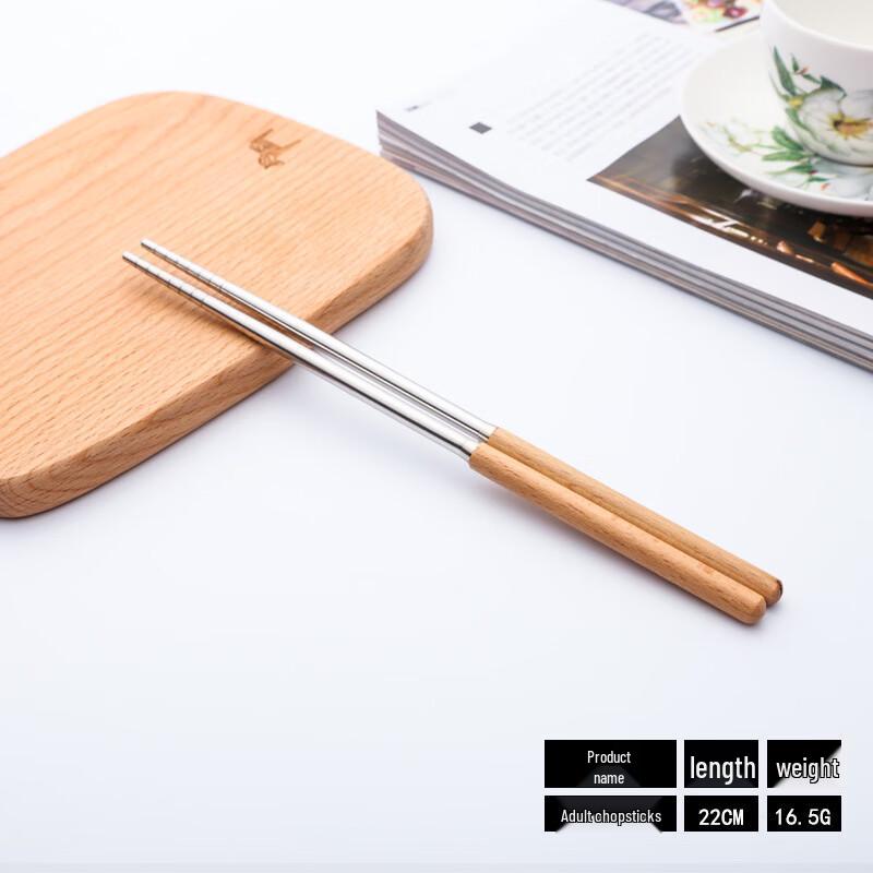 Stainless Steel Cutlery Set with Wooden Handles