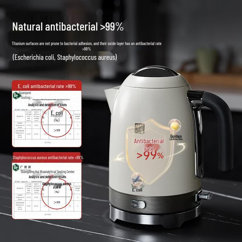 TILIVING Pure Titanium Insulated Electric Kettle