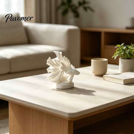 Graceful Fish Figurines Elegant Betta Sculpture Statue, 3D Printed Flowing Fins Sophisticated Display Pieces Figurine, Modern Art Ornament for Living