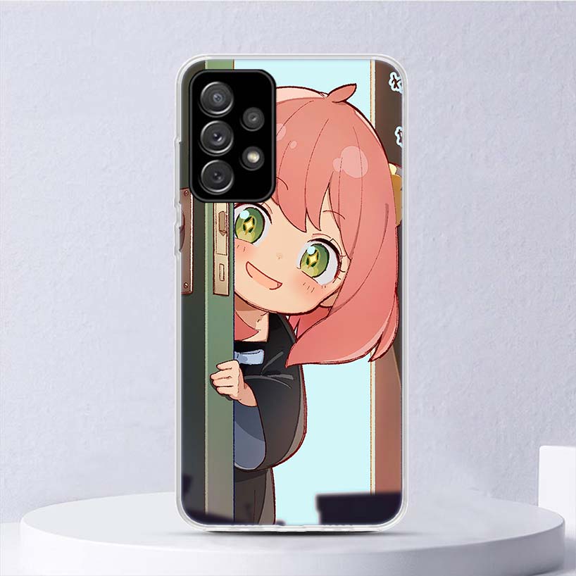 S-Spy Family Anya Soft Case For Samsung Galaxy A52 A42 A32 A22 A12 A02S Phone Cover A50 A51 A70 A71 A41 A31 A21S A40 A30 A20E A1