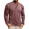 Men S Long Sleeve Henley T Shirt Casual Top