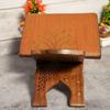 Handmade & Handcraft Foldable Book Holder | Rehal | Book Holding Stand with Intricate Carvings and Leaf Print | Rehal for Religious Holy Books