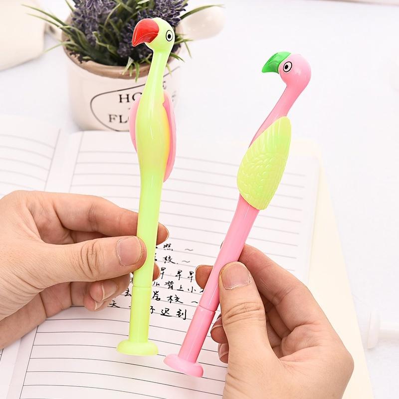 4 Pcs/Set  Cartoon Gel Creative Cute Crane Form Pen 0.5mm Black Refill
