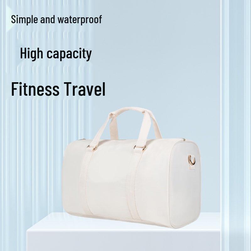 

Convertible Travel & Gym Bag with Shoe Compartment - Large Capacity, Wet/Dry Separation, Carry-On & Shoulder Straps білий/слонова кістка