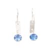 Tanzanite Gemstone 925 Sterling Silver Statement Jewelry Handmade Earrings 1.9" EE-168-11