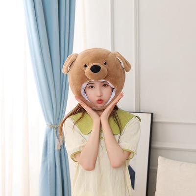 Brown Puppy Hood Hat, Photo Props, Cartoon Hood, Performance Props