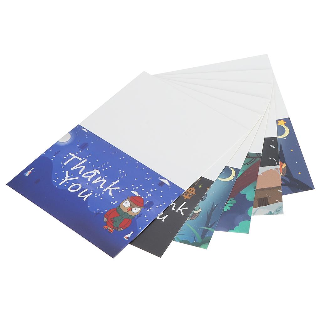 MultiStyling Paper Gift Cartoon Thanksgiving Blank Greeting Card with Envelope and Sticker
