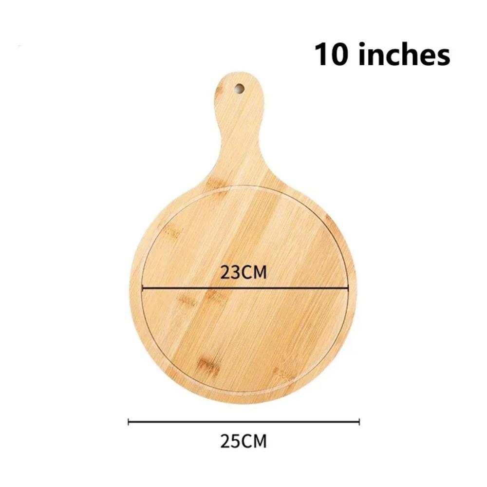 1Pcs Stone Cutting Bamboo Pizza Tray Platter Baking Tray New Wooden Pizza Board  Kitchen Tool