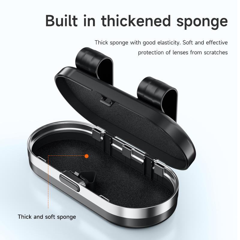 Car Sun Visor Organizer Glasses Ticket Card Box Styling Accessories For VW GTI Polo Passat Golf Tiguan Jetta Beetle CC TireValve zw8