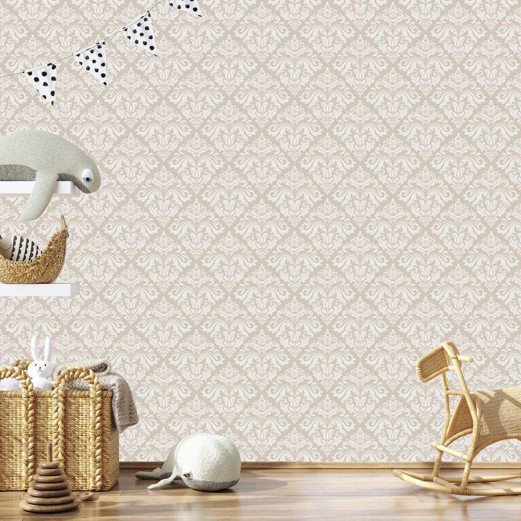 Wallpaper Traditional Floral Ornaments for Living Room and Bedroom 50x1000