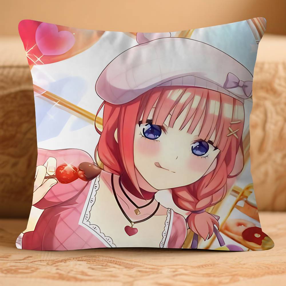 Ni-no Anime N-NakanoS Kissenbezug Abnehmbar Waschbar Kissenbezug – Ganzjährig Weiches Leinen