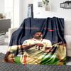 Urban Style Portrait Blankets Flannel Printed Breathable Warm Throw Blanket for Home Office Bedspreads 0708a71