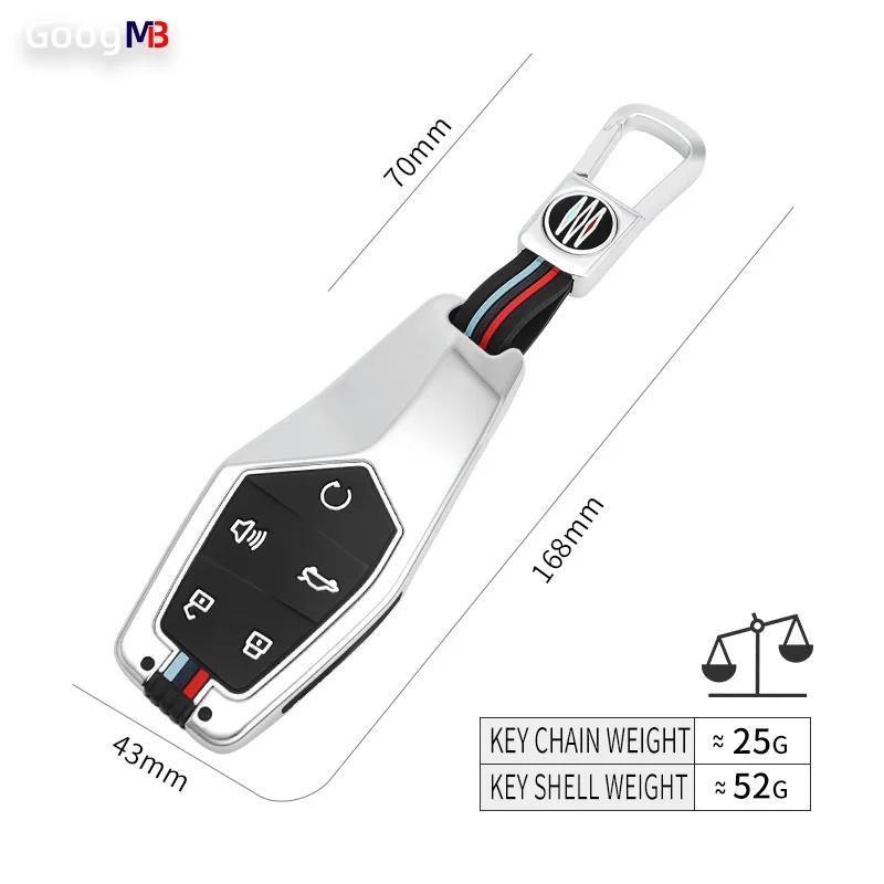 Interior Mouldings Zinc Alloy+Silicone Car Remote Key Case Cover Protective Shell Fob For MG One 2022 2023 2024 Car Keychain Int