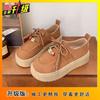 Internet Celebrity Lazy Wind Lace-up Single Shoes Fashionable and Comfortable Niche Small Retro Single Shoes Women 2025 Spring and Autumn New
