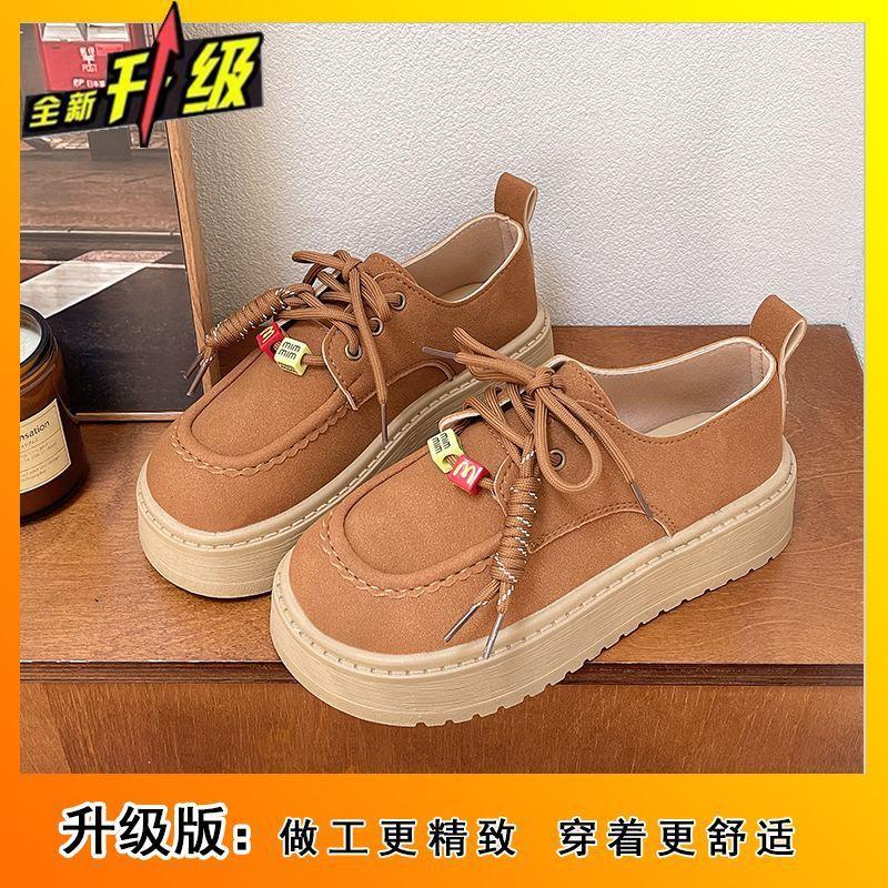 Internet Celebrity Lazy Wind Lace-up Single Shoes Fashionable and Comfortable Niche Small Retro Single Shoes Women 2025 Spring and Autumn New