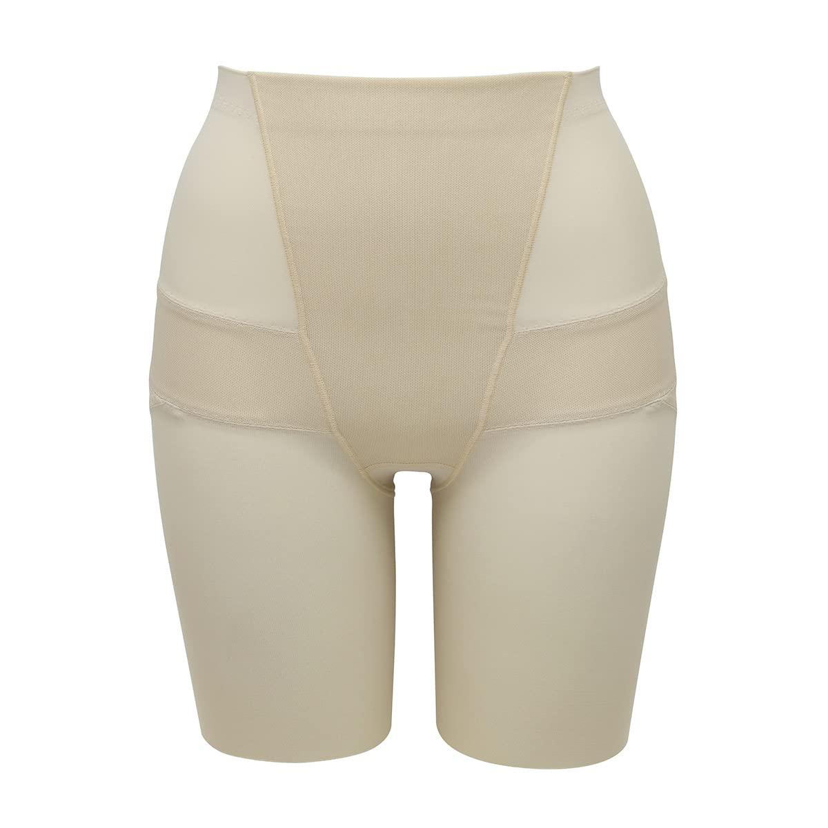 Pelvic support pelvic support solves lower body firm pelvic 23SFO092 Cosme M girdle, semi-long length, pants, problems, support, shapewear, Beige,