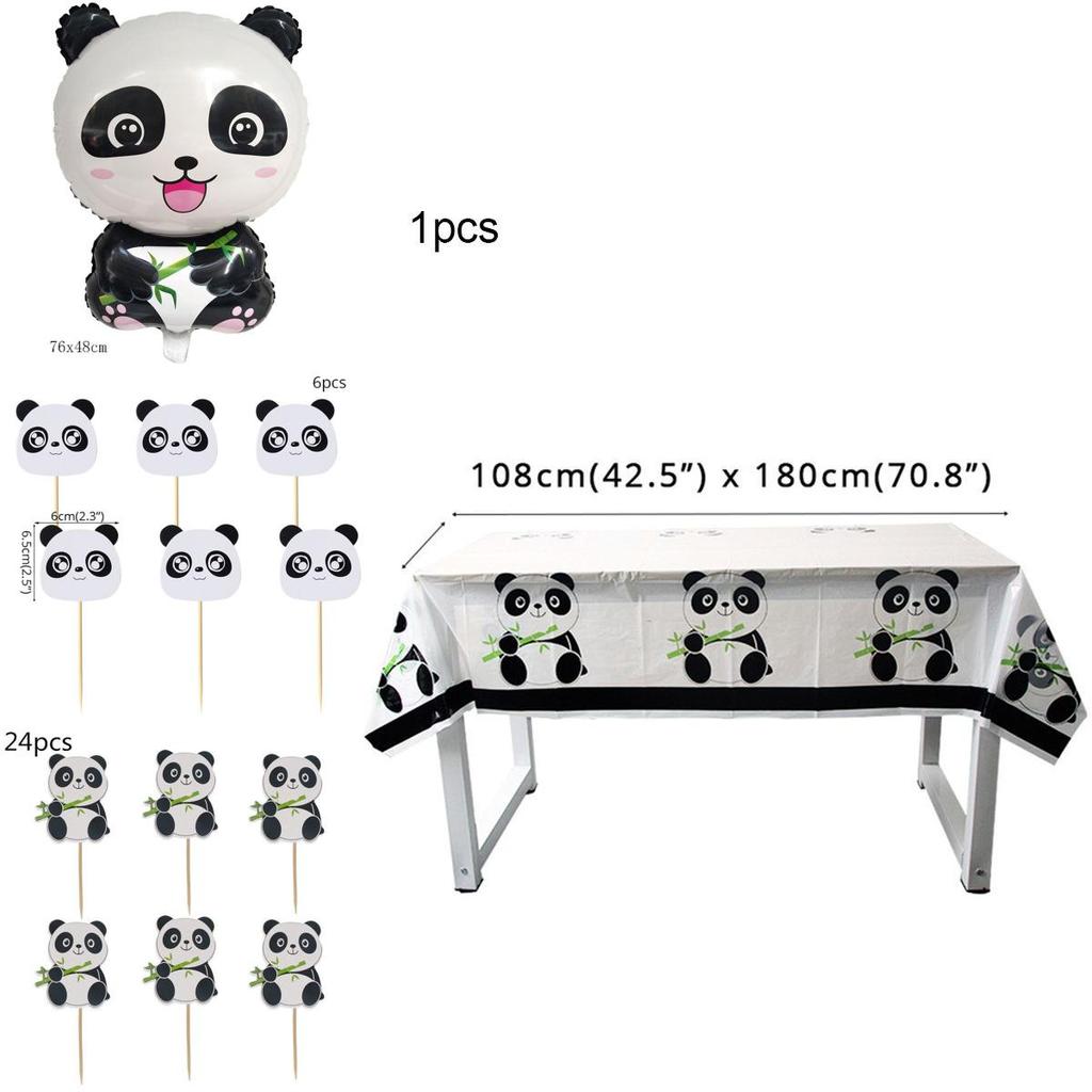 Urocze Panda Zwierzę Party Artykuły Zastawa Stołowa Dekoracje Na Urodziny Dzieci