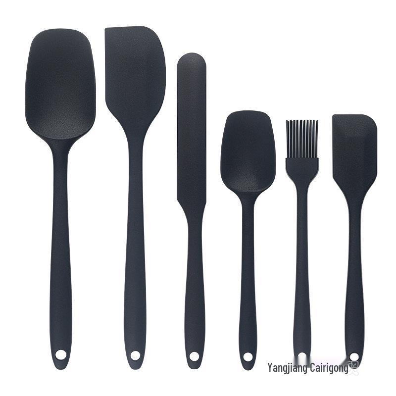 Силиконовый набор из 6 предметов: лопатки и кисть для масла для выпечки