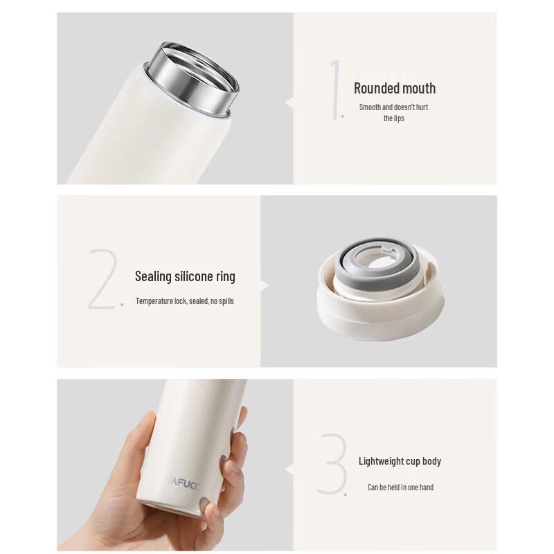 TAFUCO T1435 Mini 316 Stainless Steel Insulated Direct Drink Mug