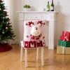 Christmas Chair Cover Chair Back Cover Xmas Dining Chair Cover for Christmas Holiday Festival Decor