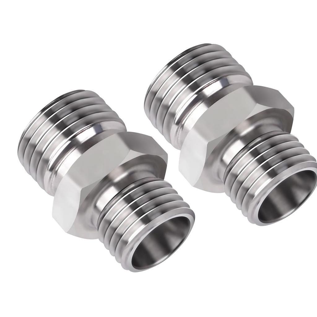 2 stk M14 til M16 Slangekobling Egnet for AGT Liten Gravemaskin Hydraulikkslange Gjengekobling