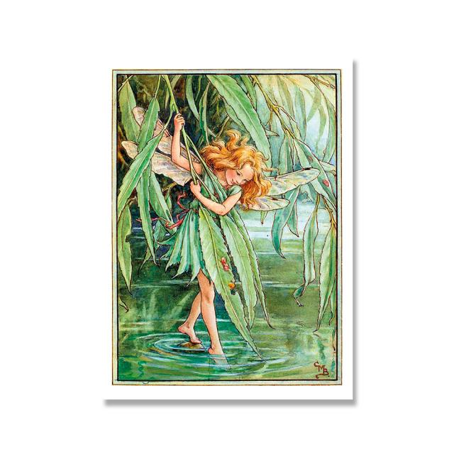 

Винтажные Викторианские Плакаты Эльфов Принты Ретро Красота Сад Феи Картина Холст Современное Настенное Искусство Картины Гостиная Домашний Декор 21x30cm No Framed