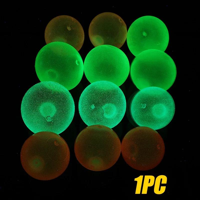 1-40PCSDecompression Glow-in-the-dark Bouncy Ball Sticky Wall Ball Stress Relief Vent Glow-in-the-dark Ball Suck Wall Toy Ball
