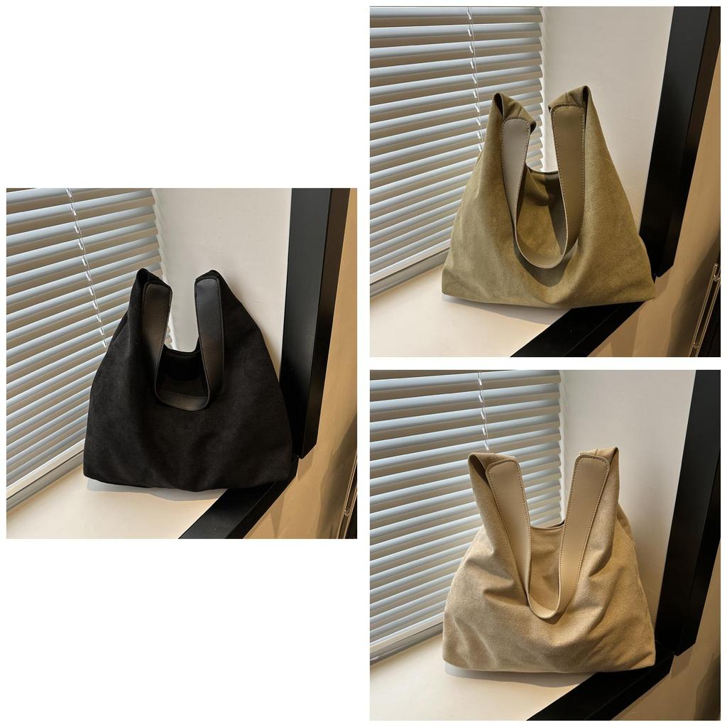 Stylish Street Fashion Nylon Tote Bag Big Size Car Line Detail Vertical Square Shape Magnetic Buckle Zippered Inner Pocket Soft Shoulderbag