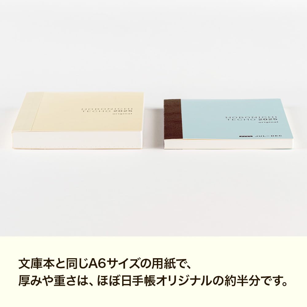 Hobonichi Techo 2026 Original A6 Planner avec [1 Day Per Page, Split Year (Jan Start), Monday Start]