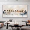 Modern Abstract The Last Supper A Heavenly Gathering Print Art Wall Art Canvas Painting Art for Modern Canvas Poster Wall Decor for Bedroom Decoration