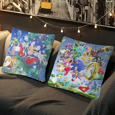 Sonic The-Hedgehog 45*45cm Putetrekk Putevar Dekorasjon Putetrekk Hjemmeputetrekk For Sofapute