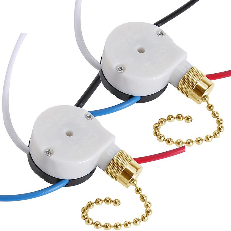 Ceiling Fan Switch Kit 3 Speed 4 Wire Fan Switch Pull Wire Switch With Rope