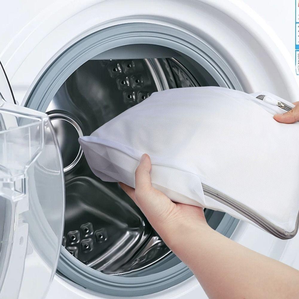 Zipper Mesh Laundry Bag Hanging Storage Clothes Wash Bags New Laundry Basket  for Washing Machines