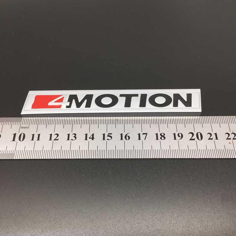 3D Metal 4 MOTION Front Grille Badge Sticker Car Rear Trunk Body Emblem for GOLF Polo Tiguan Jetta Car Styling