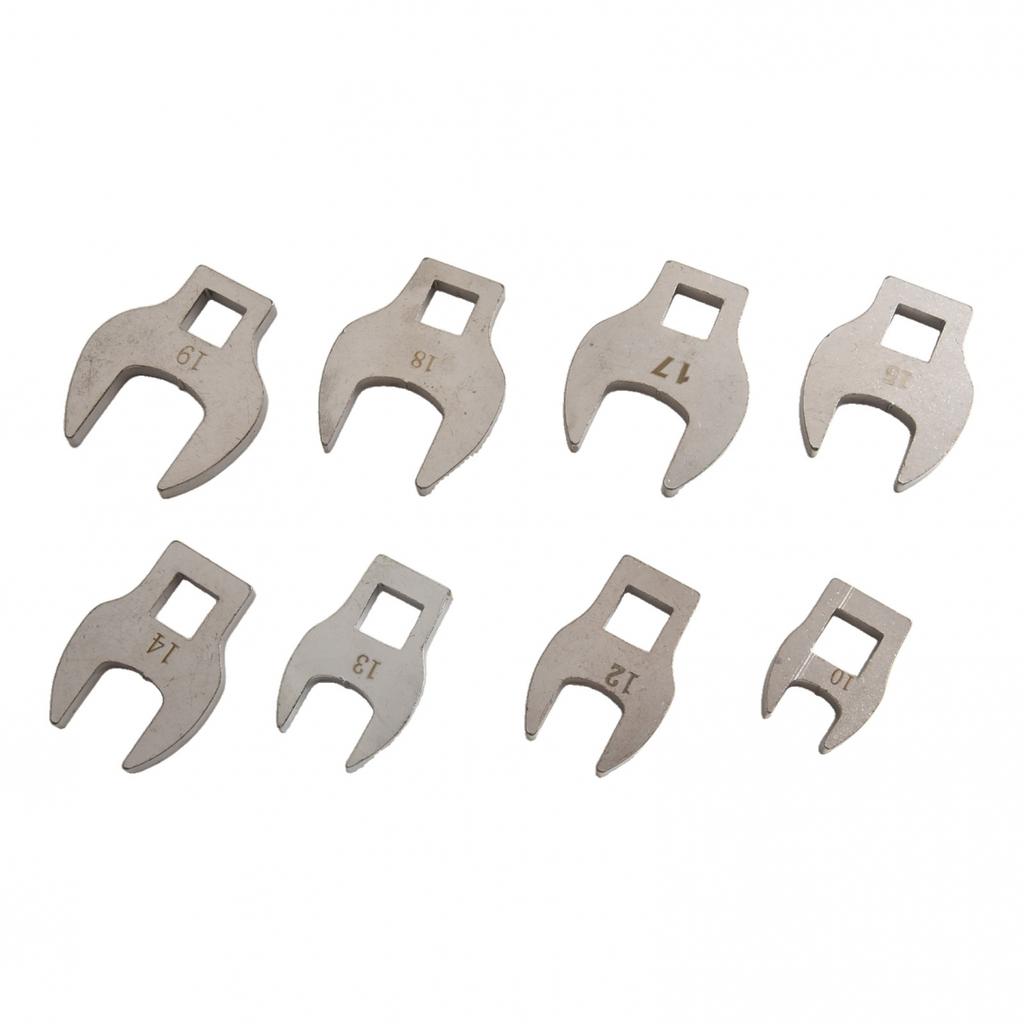 Metric Crowfoot Wrench Set 8Pcs 38In Drive for Mechanics and DIY Projects