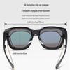 Ultralight TR90 Foldable Clip-on Polarized Sunglasses for Myopia - Unisex Fashion Sun Protection
