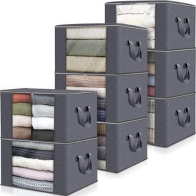 3PCS Quilt Storage Box, Transparent Window, Clothes Finishing Bag, Moving Finishing Household Quilt Storage Bag