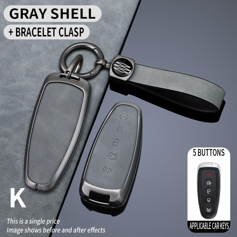 Ford Edge 11/12 Key Cover: Metal Shell with Buckle for Car Keys