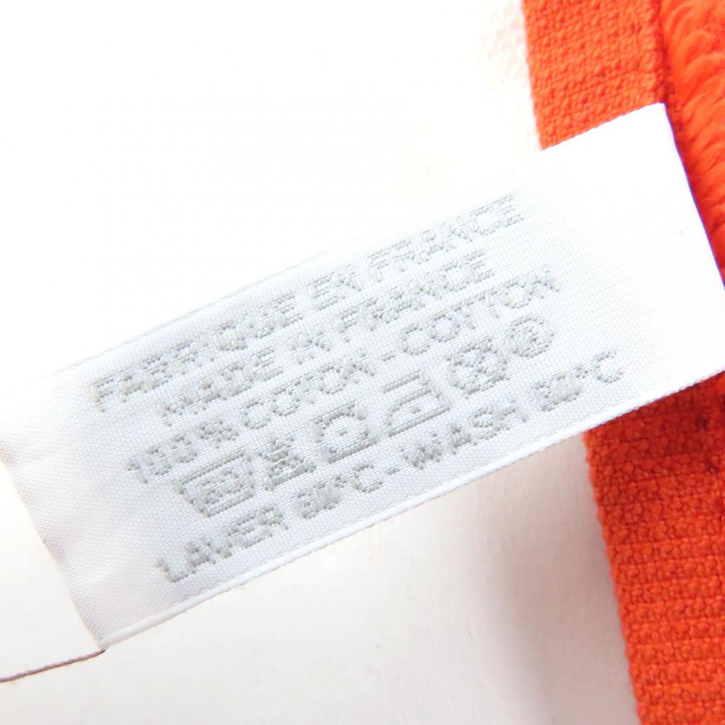 Makelloses HERMES Carre Handtuch Treppen Set mit 3 Orange Feu/Weiß/Blau Gebraucht