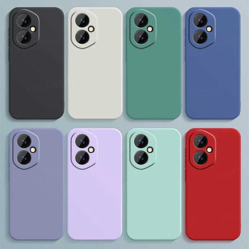 Original Liquid Silicone Phone Case For Honor 400 400Pro 400Lite 5G  Candy Colour TPU Shockproof Protect Soft Back Cover