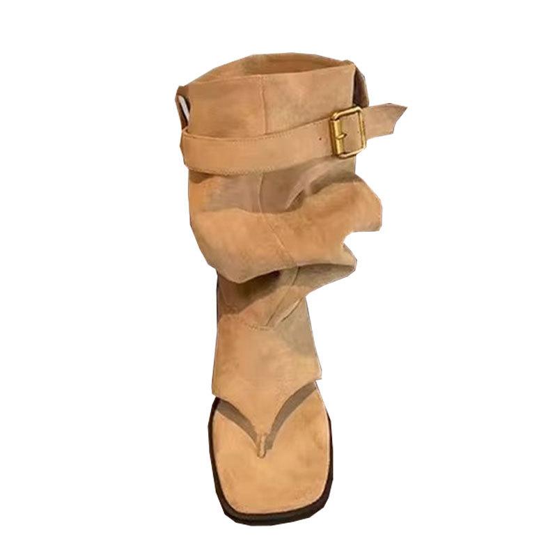 Mezzie Cool Boots Women's Summer 2025 New Summer Bohemian Inner Heightening Sandals Stack Boots