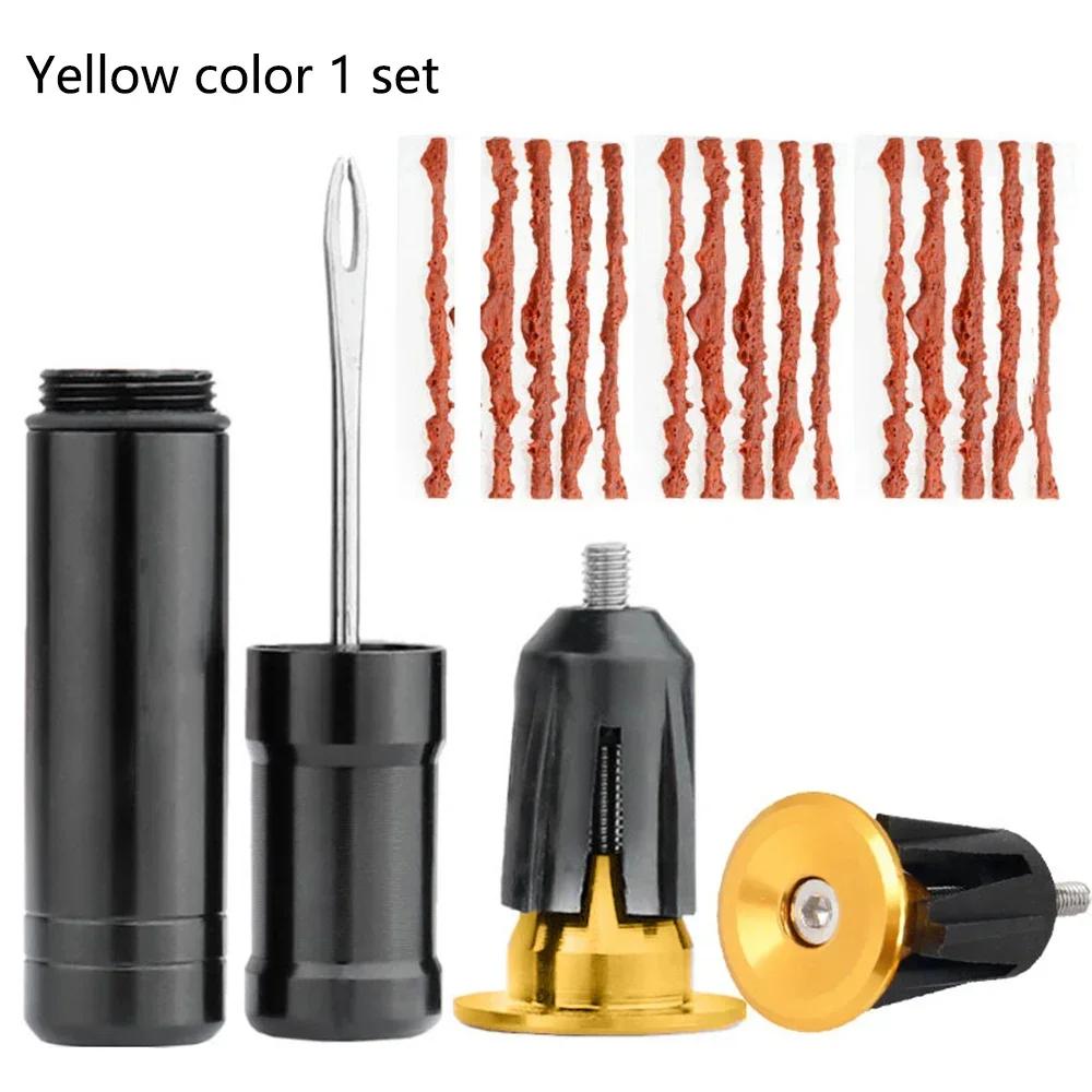 

MTB & Road Bike Tire Repair Kit - Tubeless Rubber Bacon Strips with Easy Insertion Tool for Quick Glue-Free Fixes