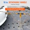 Ratchet Chain Binder, 5/16"-3/8" Heavy Duty Load Binders, with G80 Chains 7100 lbs Secure Load Limit, Labor-saving Anti-skid Handle, Tie Down Hauling