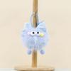 Bow Cuter Coal Ball Doll Keychain Pp Cotton Stuffed Charm For Bag Decoration