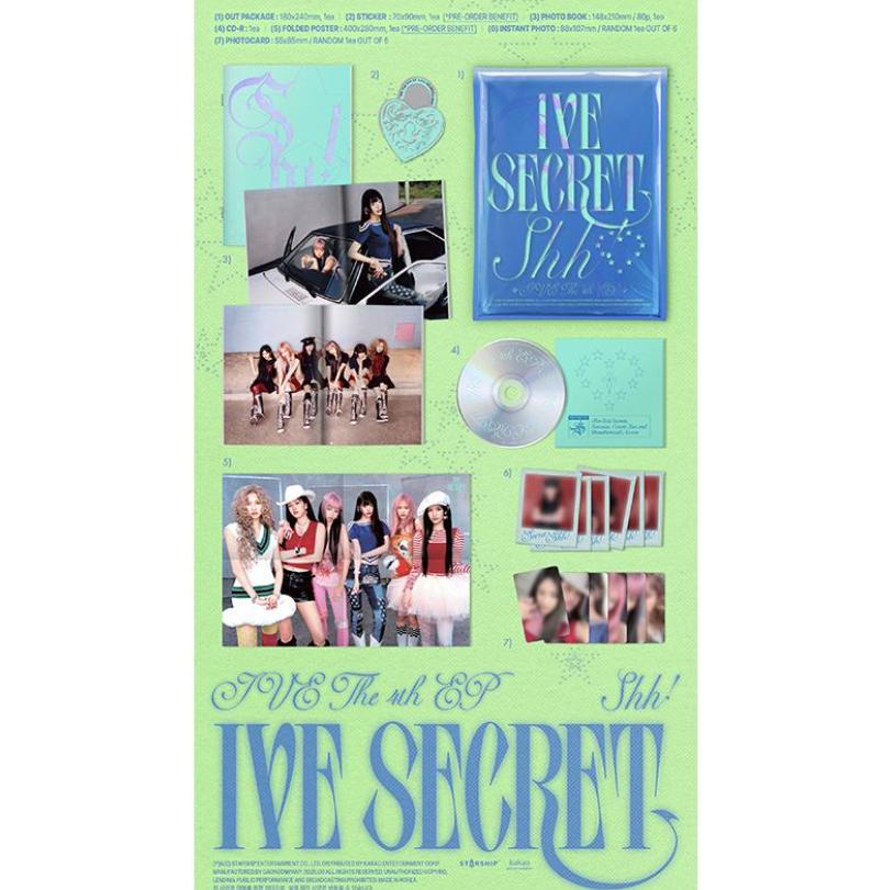 

IVE SECRET 4th Mini Album – SHH / GASP / PSST Versions Shh ver