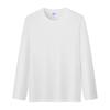 FEGKZLI 2024 Summer Autumn Long Sleeve Loose Causal Unisex Tops 100% Cotton T-shirts  Multi Colors Street Tees