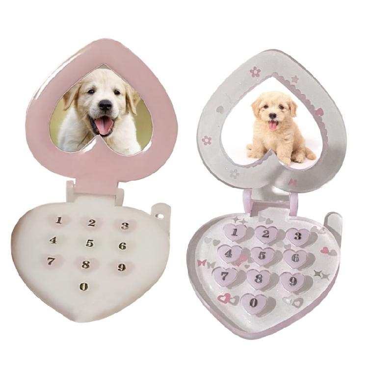 Heart Shaped Picture Frame Mold Silicone Keychain Mold Heart Phone Pendant Mold