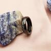Jewelry Black Curved Tungsten Steel Ring Simple And Fashionable 6Mm Ring Personalized Niche Jewelry